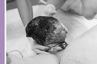 Photo series “The birth of the head”